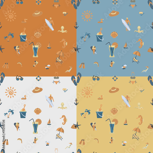 Wallpaper Mural Four Background in Different Colors Torontodigital.ca