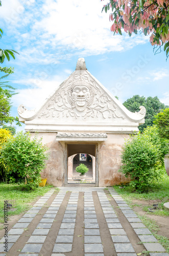 Ancient pool at taman sari water castle  Yogyakarta, Java, Indonesia.