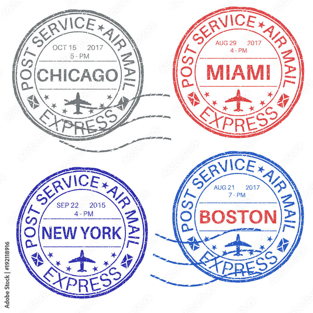 Postmarks. Collection of ink stamps Postmarks. Collection of ink stamps