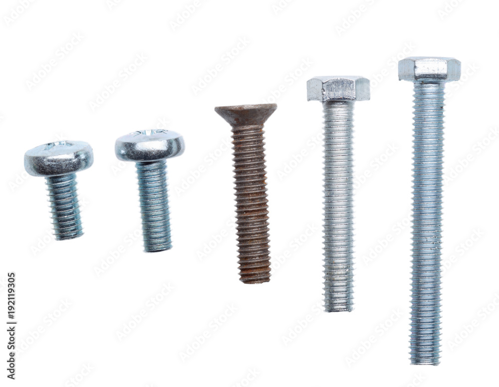 screw isolated on white
