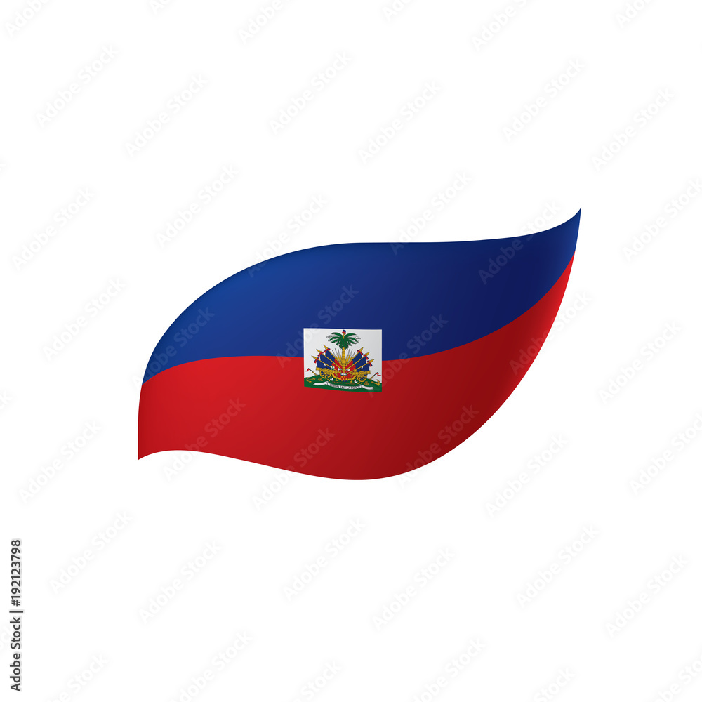 Haiti flag, vector illustration Haiti flag, vector illustration