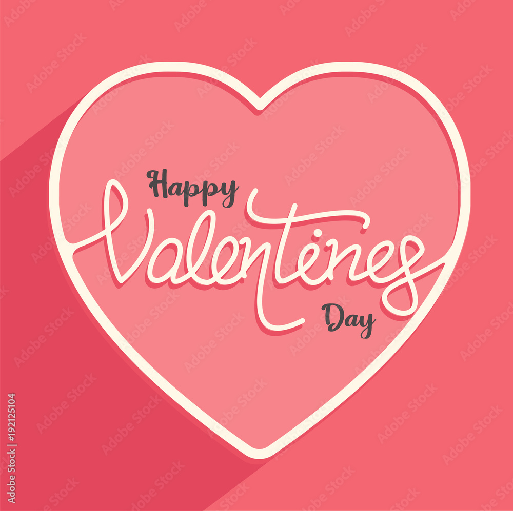 heart happy valentine's day vector graphic