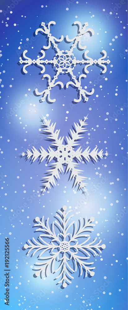 Set of snowflake ornament for seasonal. Laser and die cut template for paper, metal, engraving, stencil, metal, wooden. Decoration in holiday. Vector illustration design Set of snowflake ornament for seasonal. Laser and die cut template for paper, metal, engraving, stencil, metal, wooden. Decoration in holiday. Vector illustration design