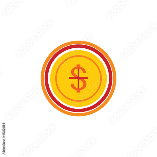 Coin Target Logo Icon Design