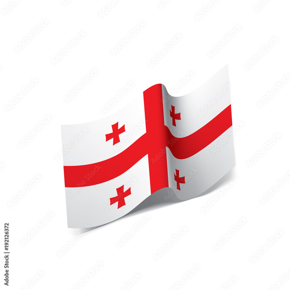 Georgia flag, vector illustration