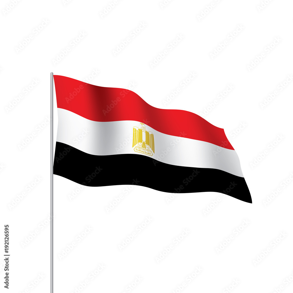 Egypt flag, vector illustration Egypt flag, vector illustration