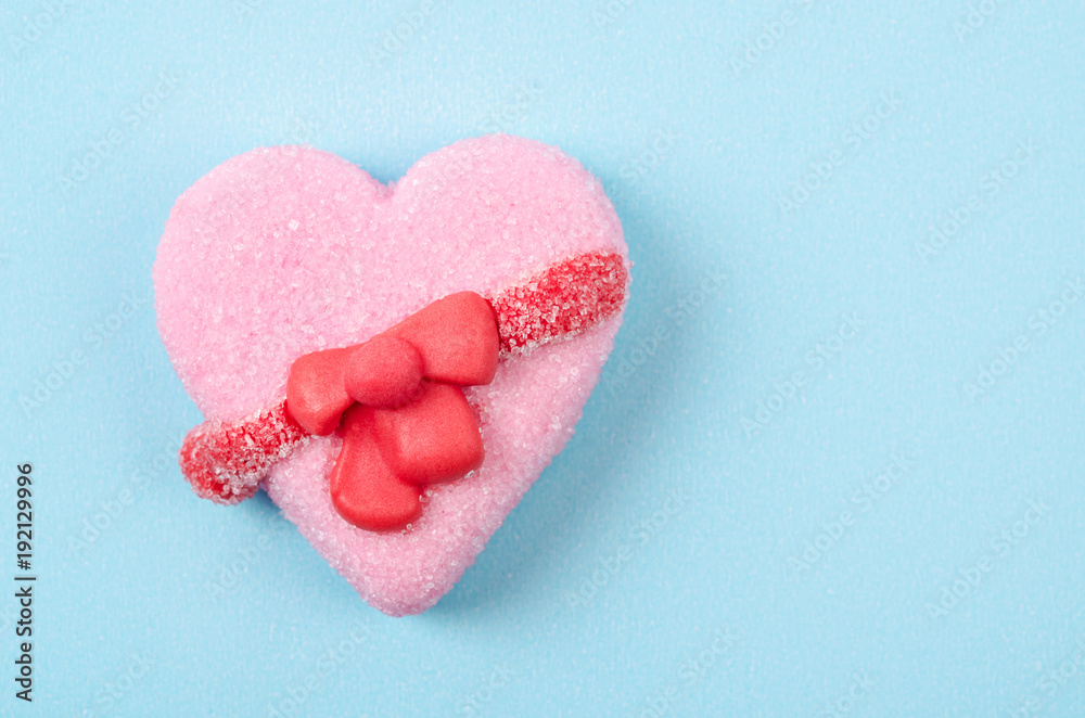 Obraz premium Heart shaped Valentines candies.