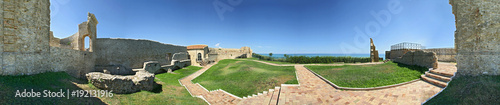 Ortona, interno del castello aragonese a 360°