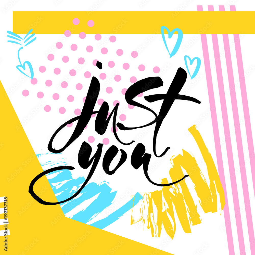 Motivational lettering positive message Motivational lettering positive message