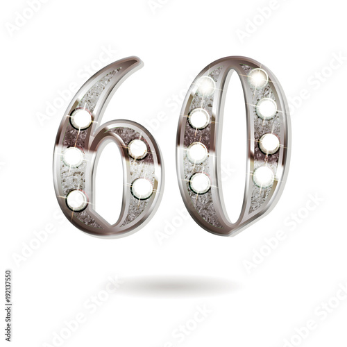 60 years anniversary celebration design