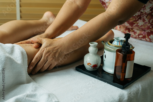 Aromatherapy massage series  leg massage