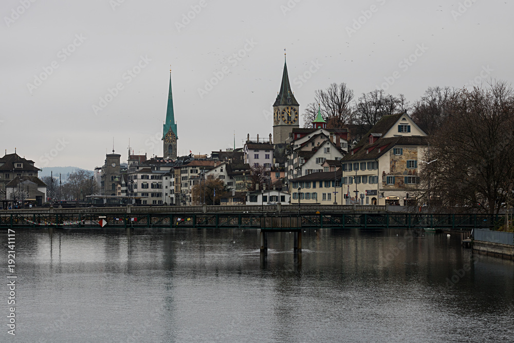 Zurich, Switzerland, Travelling, City, Gull, Center