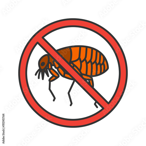 Stop fleas color icon