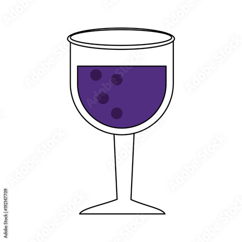 Wine cup glass icon vector illustration graphic design