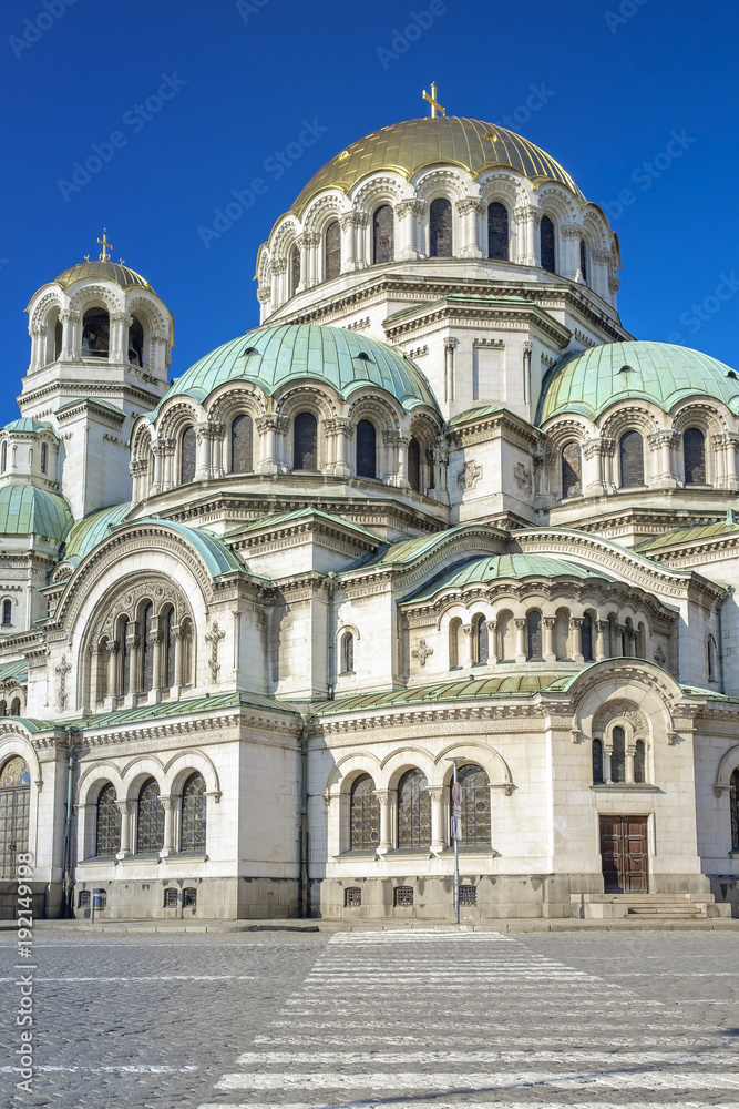Nevsky cathedral building in Sofia