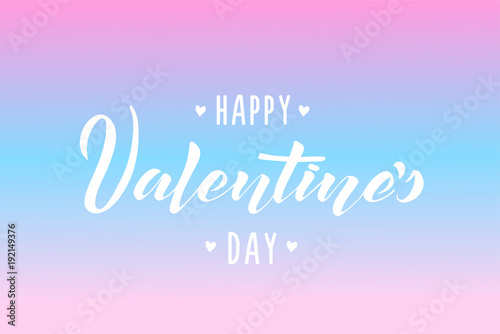 Wallpaper Mural Happy Valentines Day typography poster with handwritten calligraphy text - vector illustration Torontodigital.ca
