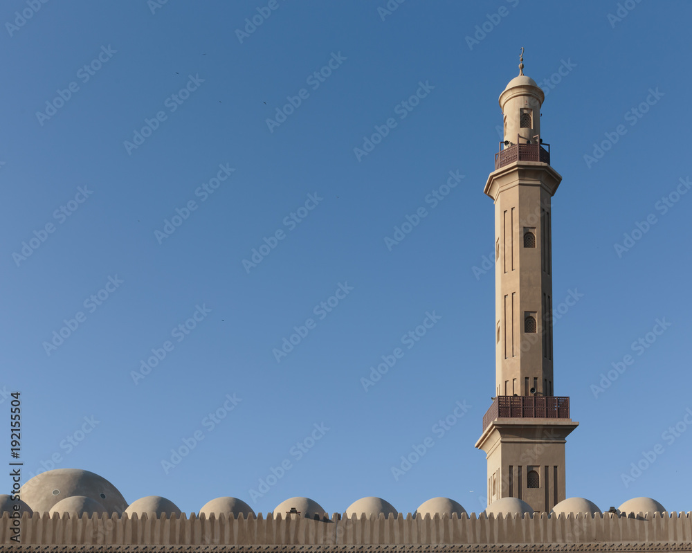 Fototapeta premium minaret on a sky background