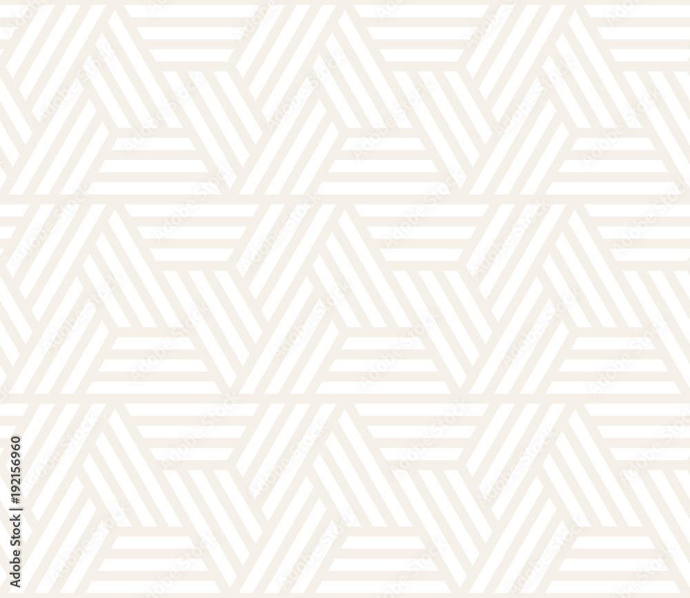 Vector seamless subtle pattern. Modern stylish texture. Repeating geometric tiling from striped triangle elements
Vector seamless subtle pattern. Modern stylish texture. Repeating geometric tiling from striped triangle elements