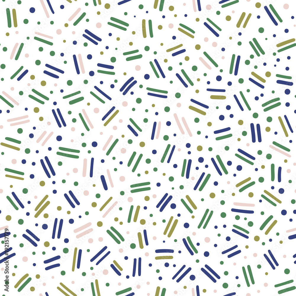 Hand drawn black and white abstract confetti seamless pattern. Pop art fashion festival abstract background in memphis style. Hand drawn black and white abstract confetti seamless pattern. Pop art fashion festival abstract background in memphis style.
