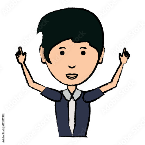 Cartoon businesswoman icon