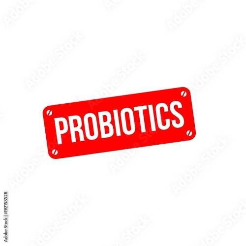 Probiotics Label Vector Template Design