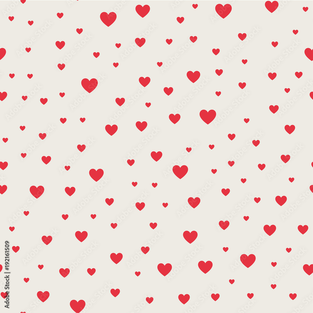 Seamless pattern background. Abstract and Modern concept. Geometric creative design stylish theme. Illustration vector. Pink and red color. Heart shape for Valentines day and wedding events