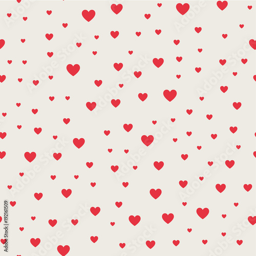 Seamless pattern background. Abstract and Modern concept. Geometric creative design stylish theme. Illustration vector. Pink and red color. Heart shape for Valentines day and wedding events