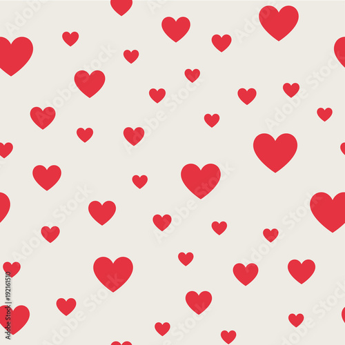 Seamless pattern background. Abstract and Modern concept. Geometric creative design stylish theme. Illustration vector. Pink and red color. Heart shape for Valentines day and wedding events