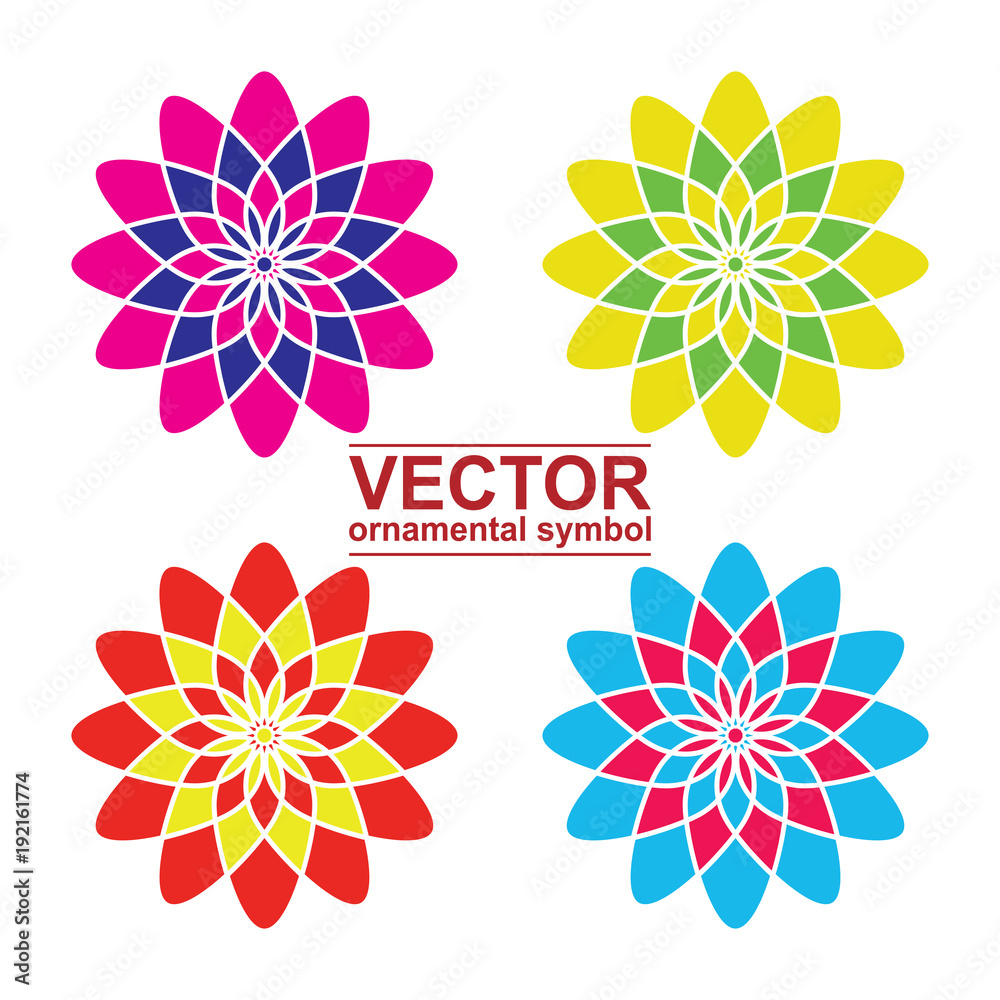 Geometric logo template set Geometric logo template set