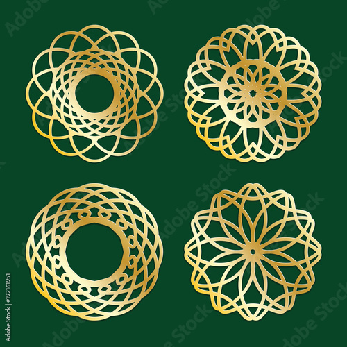 Geometric logo template set