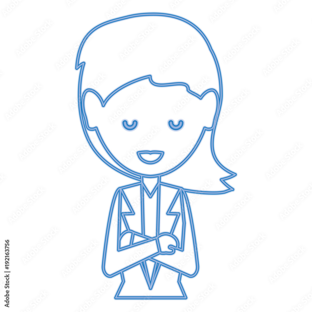 Cartoon businesswoman icon Cartoon businesswoman icon