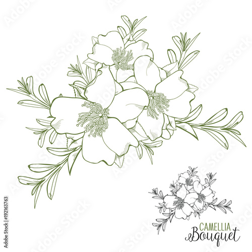 Fototapeta Naklejka Na Ścianę i Meble -  Hand-drawn Flower Bouquet Vector