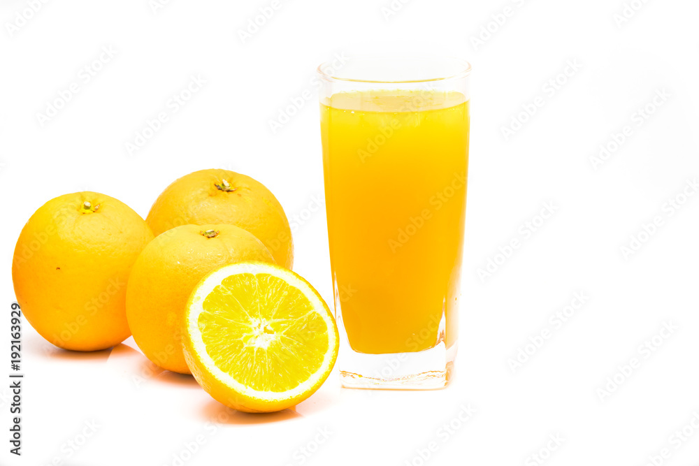 Glass of orange juice isolated on white background Glass of orange juice isolated on white background