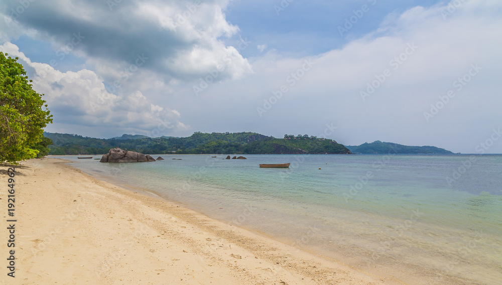 Anse Boileau Sandstrand auf Mahe Seychellen