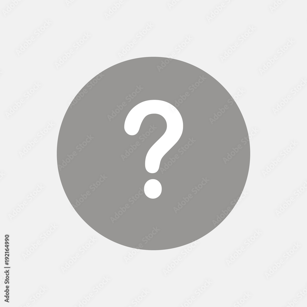 Question mark. Single flat icon on the circle. Question mark. Single flat icon on the circle.