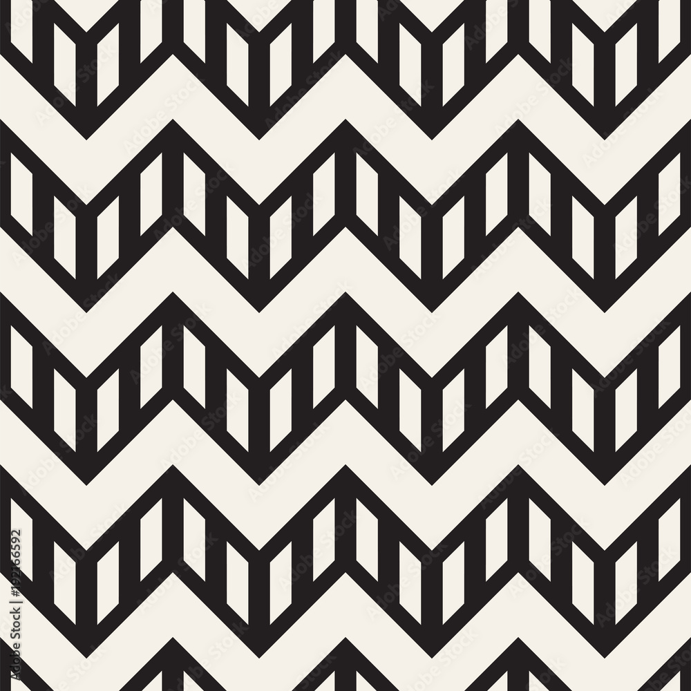 Vector seamless zigzag line pattern. Abstract stylish geometric background. Repeating lattice background Vector seamless zigzag line pattern. Abstract stylish geometric background. Repeating lattice background