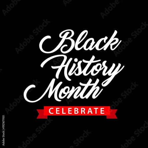 Black History Month Celebration Vector Template Design
