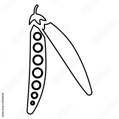 Gemüse Icon - Erbsenschote, Erbsen