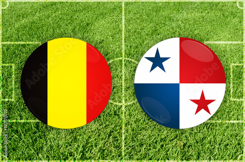 Illustration for Football match Belgium vs Panama