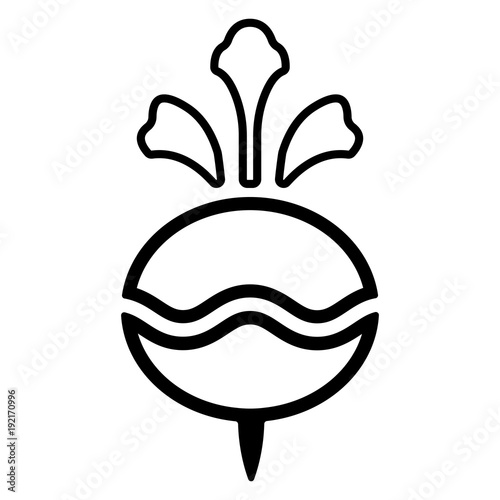 Gemüse Icon - Radieschen