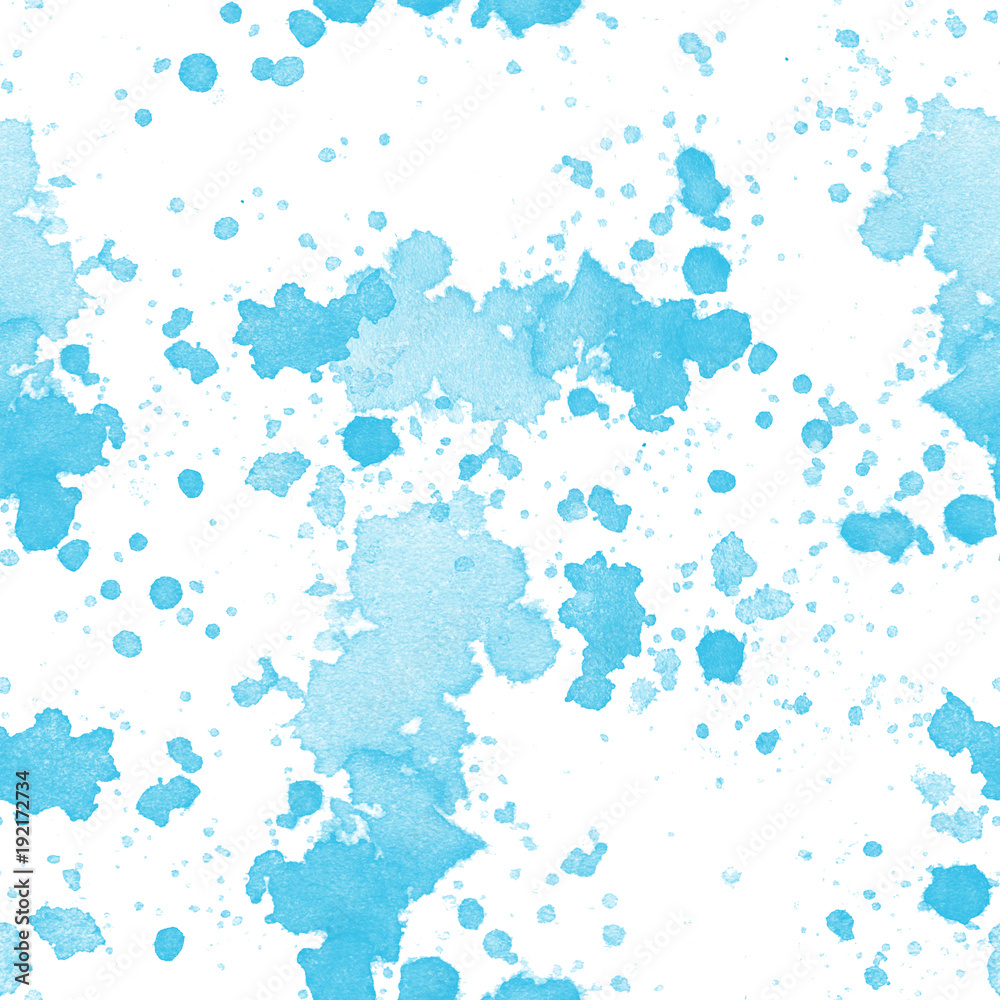 Seamless pattern of abstract watercolor stains.