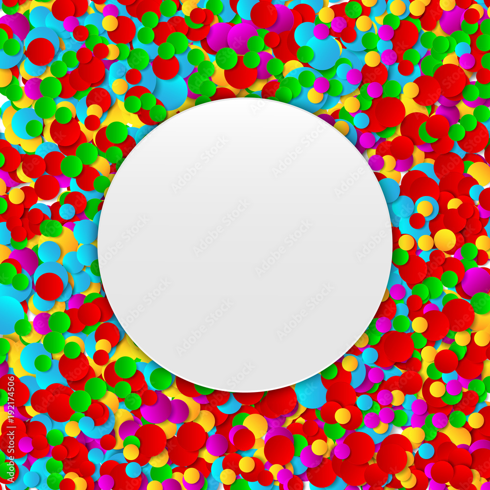 Colorful Multicolored Paper Confetti Background Stock Photo