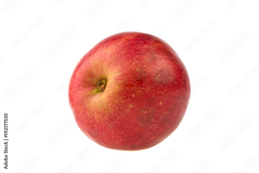 red juicy apple isolated on white background red juicy apple isolated on white background