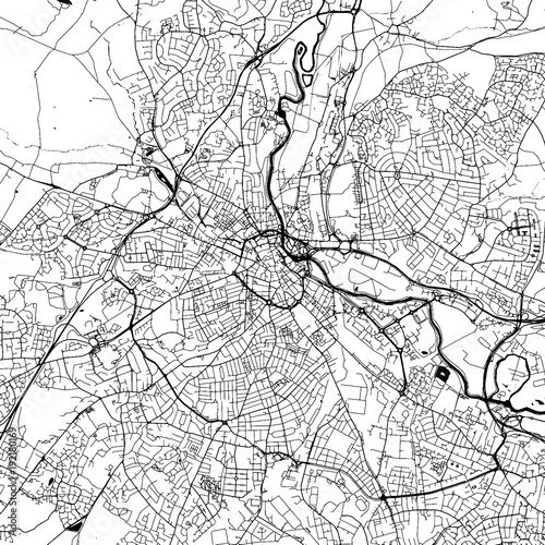 Derby Downtown Vector Map
