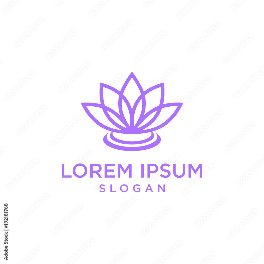Lotus vector logo graphic abstract shape