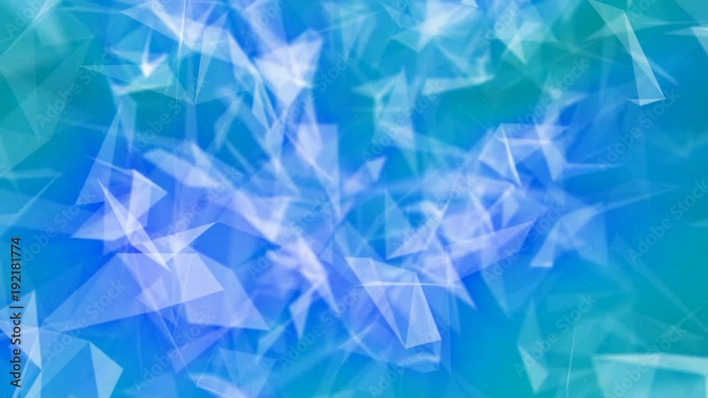 slowly moving triangles with turquoise and blue rays of light. abstract background. 3D rendering slowly moving triangles with turquoise and blue rays of light. abstract background. 3D rendering