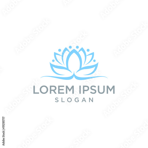 Lotus vector logo graphic abstract shape