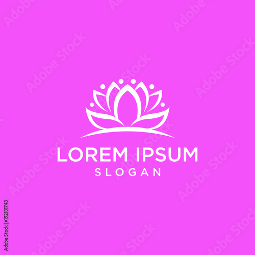 Lotus vector logo graphic abstract shape