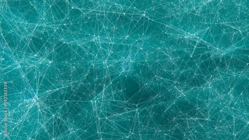 slowly moving particles with turquoise rays of light. computer graphics slowly moving particles with turquoise rays of light. computer graphics