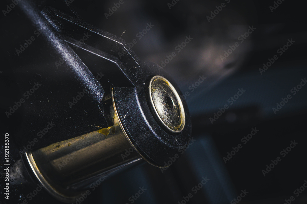 picture of a dirty whistle from a teapot, close-up image picture of a dirty whistle from a teapot, close-up image